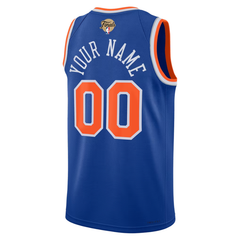 New York Knicks Royal Blue & Orange Finals Edition Basketball Jersey