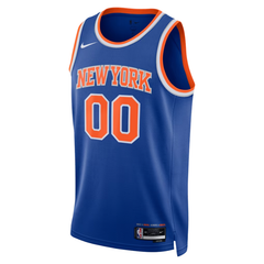 New York Knicks Royal Blue & Orange Finals Edition Basketball Jersey