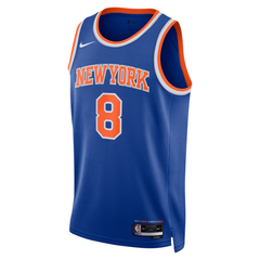 New York Knicks Royal Blue & Orange Finals Edition Basketball Jersey (Anunoby)