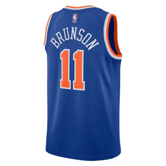 New York Knicks Royal Blue & Orange Icon Edition Basketball Jersey (Brunson)