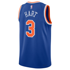 New York Knicks Royal Blue & Orange Icon Edition Basketball Jersey (Hart)