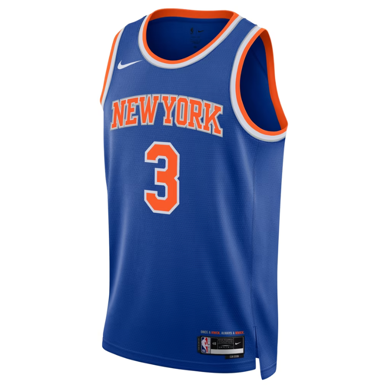 New York Knicks Royal Blue & Orange Icon Edition Basketball Jersey (Hart)