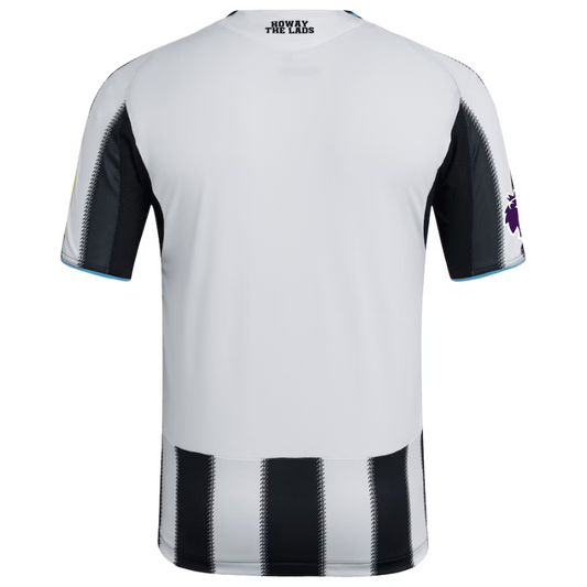 Newcastle United adidas 2025/26 Home Authentic Patch Jersey - Black/White