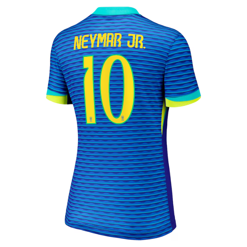 Neymar Jr. Brazil National Team Nike Women's 2024 Away Stadium Player Jersey – Blue
