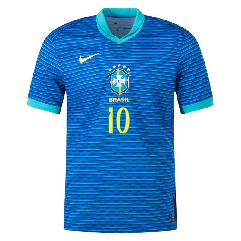 Neymar Jr Brazil National Team Nike 2024/2025 Home Match Jersey -Blue