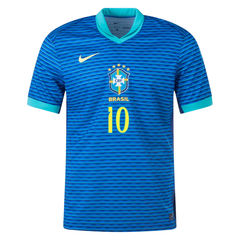 Neymar Jr Brazil National Team Nike 2024/2025 Home Match Jersey -Blue