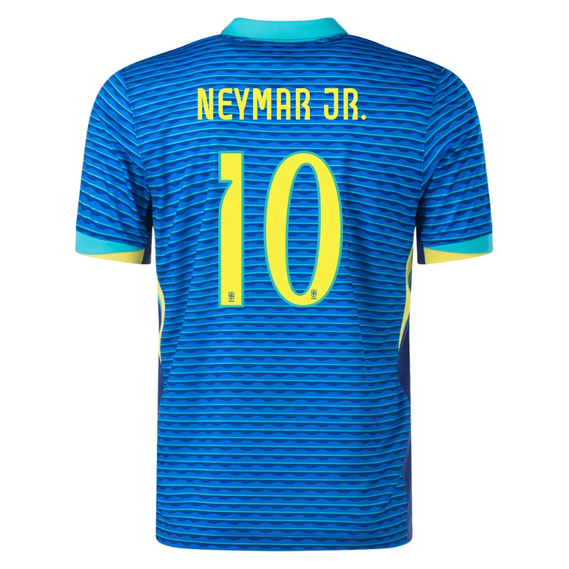 Neymar Jr Brazil National Team Nike 2024/2025 Home Match Jersey -Blue