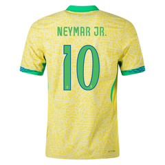 Neymar Jr Brazil National Team Nike 2024/2025 Home Match Jersey -Yellow