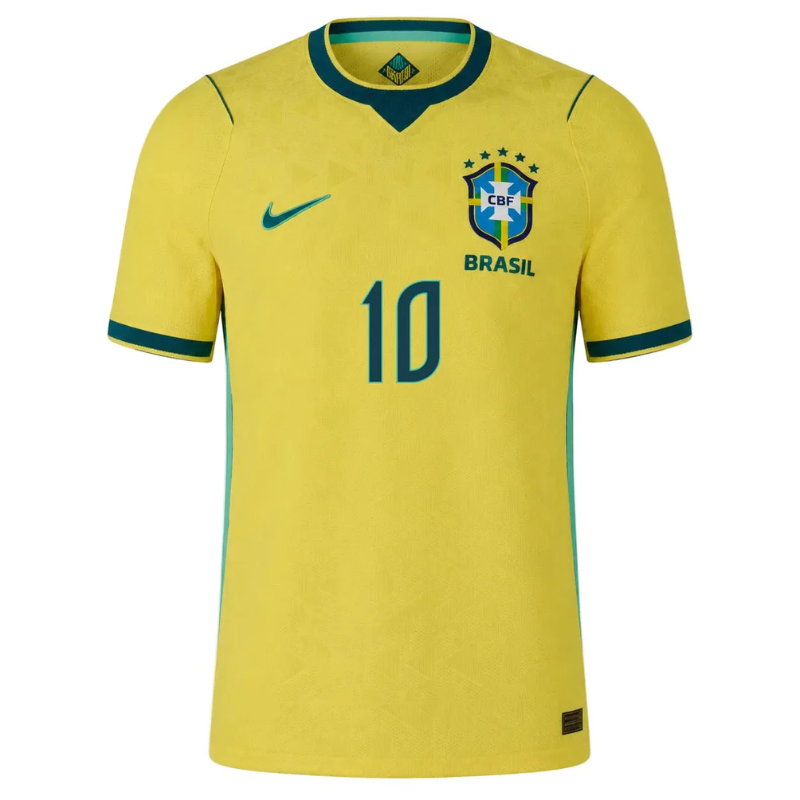 Neymar Jr Brazil National Team Nike 2026 Home Match Jersey - Yellow