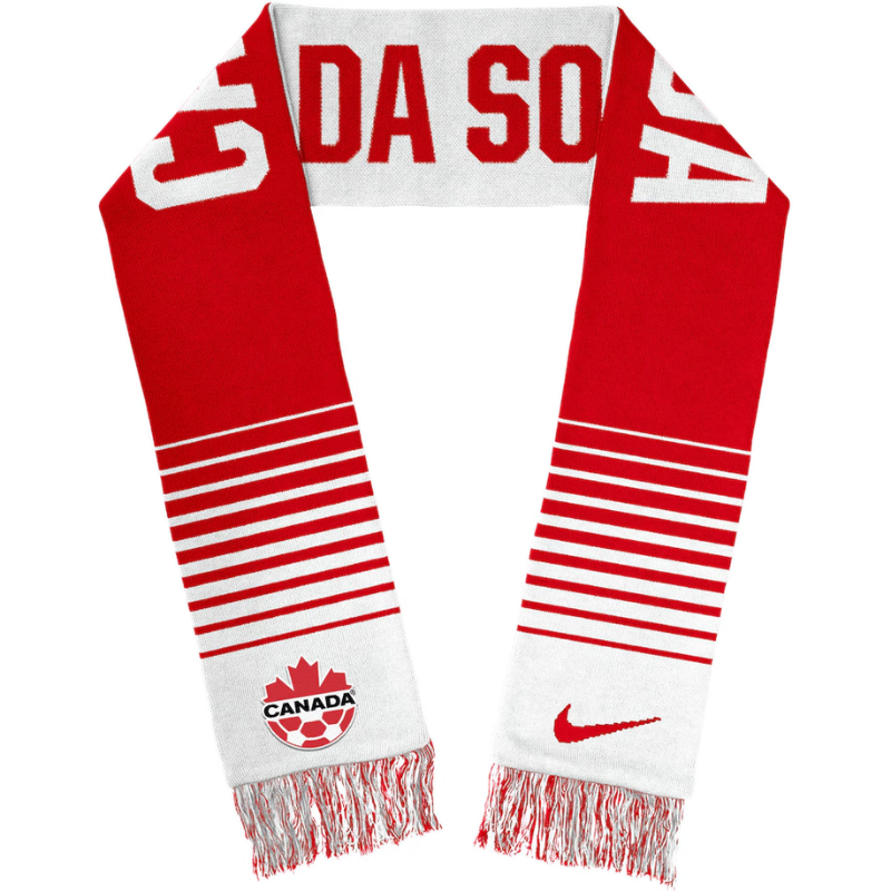 Nike Red/White Canada Soccer Jacquard - Scarf
