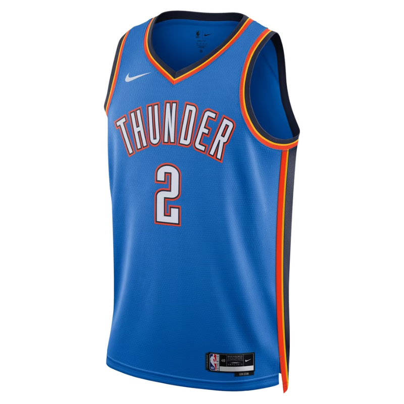 Oklahoma City Blue & Orange Basketball Jersey (Gilgeous-Alexande)