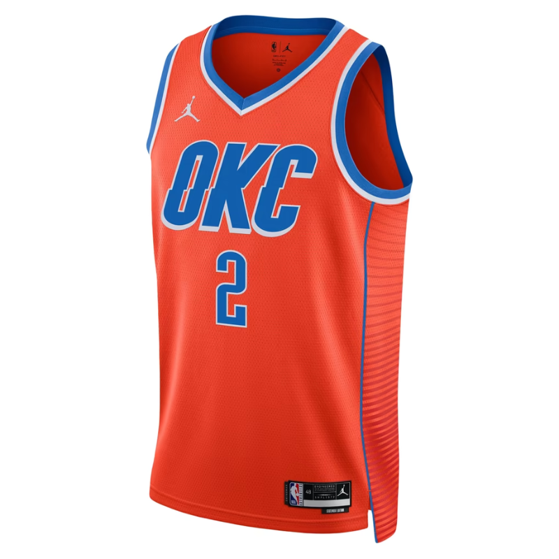 Oklahoma City Orange & Blue Basketball Jersey (Gilgeous-Alexander)