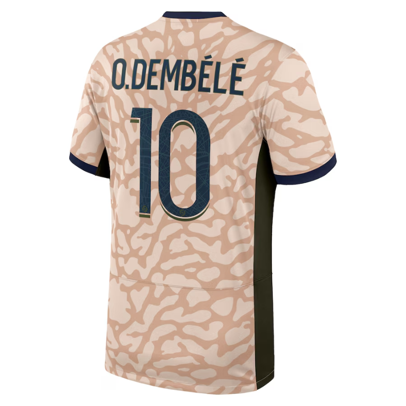 Ousmane Dembélé Paris Saint-Germain Jordan Brand 2023/24 Fourth Stadium Player Jersey – Tan Jordan Brand