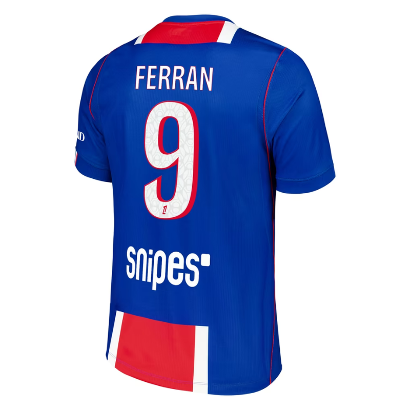 Paris Style Royal Blue & Red Hechter Stripe Soccer Jersey (Ferran)