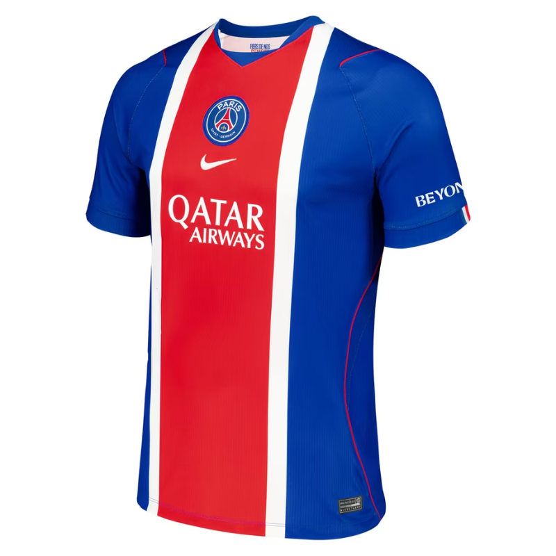 Paris Style Royal Blue & Red Hechter Stripe Soccer Jersey (Ferran)