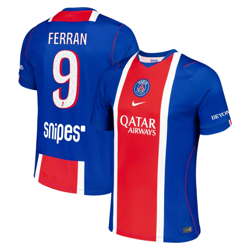 Paris Style Royal Blue & Red Hechter Stripe Soccer Jersey (Ferran)