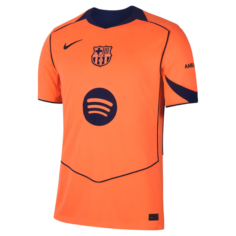 Pedri Barcelona Nike 2025/26 Third Player Jersey - Orange Nike