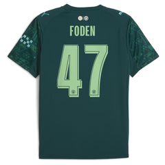 Phil Foden Manchester City FC 2025/26 Fourth Jersey - Green