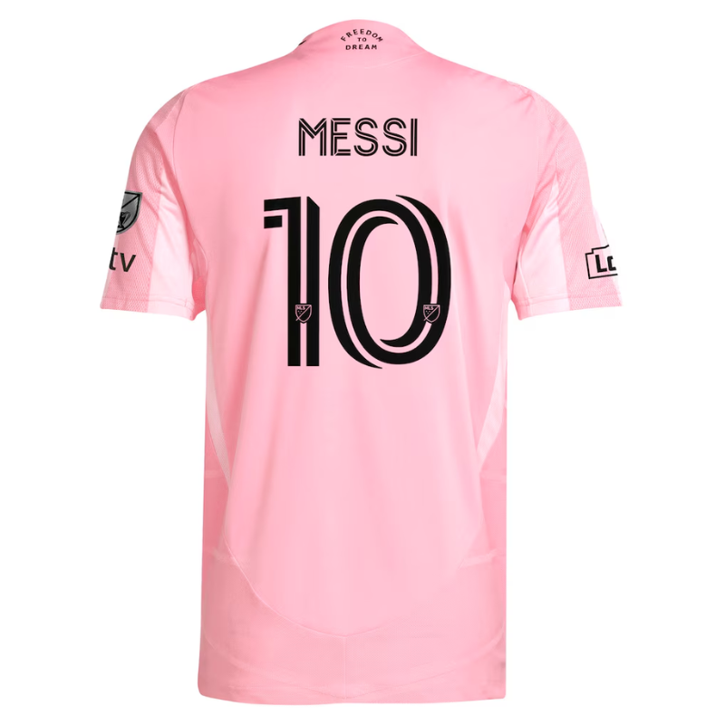 Pink & Black Performance Football Jersey – Premium Soccer Shirt (Messi)