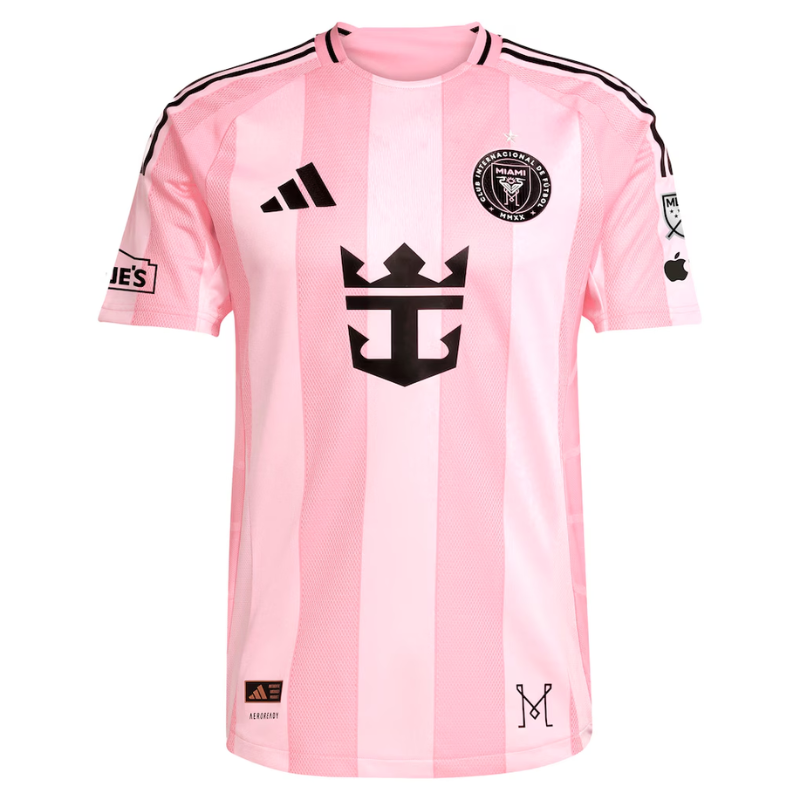 Pink & Black Performance Football Jersey – Premium Soccer Shirt (Messi)