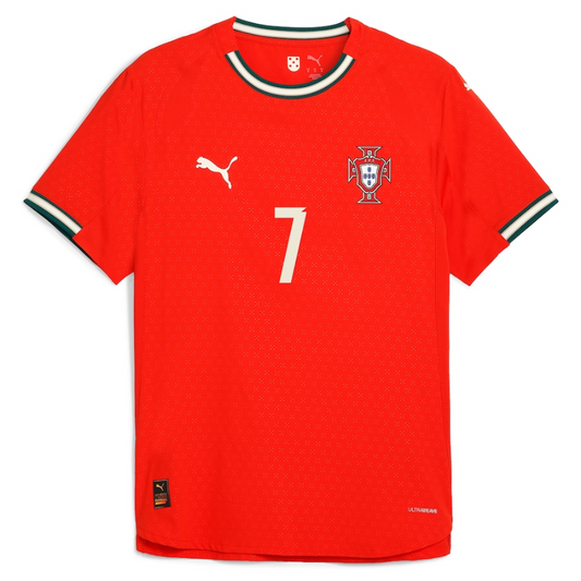 Cristiano Ronaldo Portugal National Team Puma 2025 Home Authentic Jersey - Red