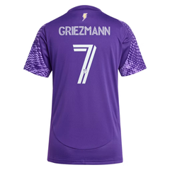 Purple & White Patterned Performance Football Jersey – Premium Custom Soccer Shirt (Griezmann)