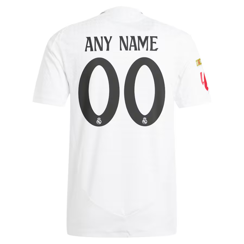 Real Madrid adidas 2024/25 Home Custom Jersey - White Adidas