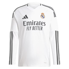 Real Madrid adidas 2024/25 Home Long Sleeve Jersey - White Adidas