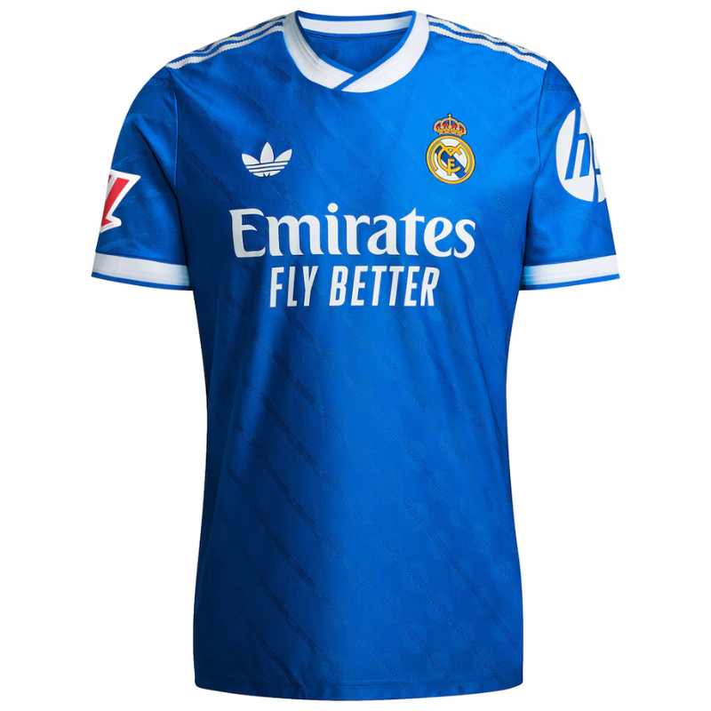 Real Madrid adidas 2025/26 Third Authentic Custom Jersey - Blue Adidas