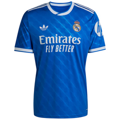 Real Madrid adidas 2025/26 Third Custom Jersey - Blue Adidas