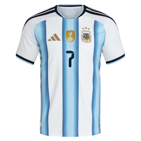 Rodrigo De Paul Argentina National Team adidas 2026 Home Authentic Jersey - White
