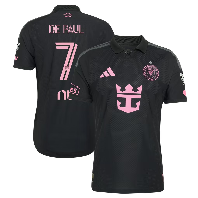 Rodrigo De Paul Inter Miami CF Black 2026 Presagio On-Field Patch Jersey