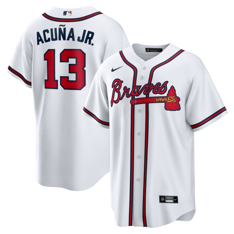 Ronald Acuna Jr. Atlanta Braves Nike Home Player Name Jersey - White Nike