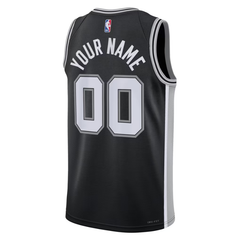 San Antonio Spurs Black & Silver Icon Edition Basketball Jersey