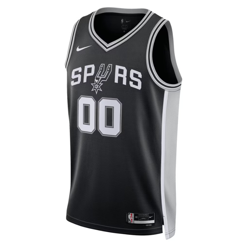 San Antonio Spurs Black & Silver Icon Edition Basketball Jersey