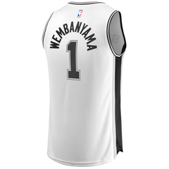 San Antonio Spurs White & Black Association Edition Basketball Jersey (Wembanyama)