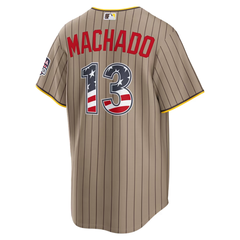 San Diego Padres Manny Machado Sand USA Stadium Jersey