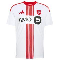 Toronto Style White & Red Striped Soccer Jersey (Mihailovic)
