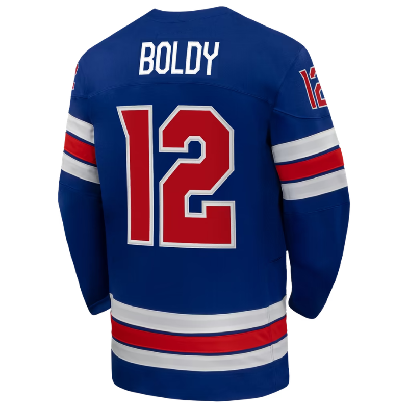 USA White, Blue & Red Hockey Jersey (Boldy)