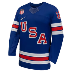 USA White, Blue & Red Hockey Jersey (Boldy)