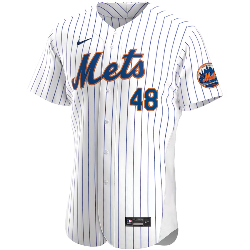 Jacob deGrom New York Mets Nike Home Authentic Player Jersey - White Nike