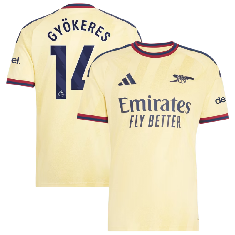 Viktor Gyökeres Arsenal 2026/27 Third Jersey - Yellow