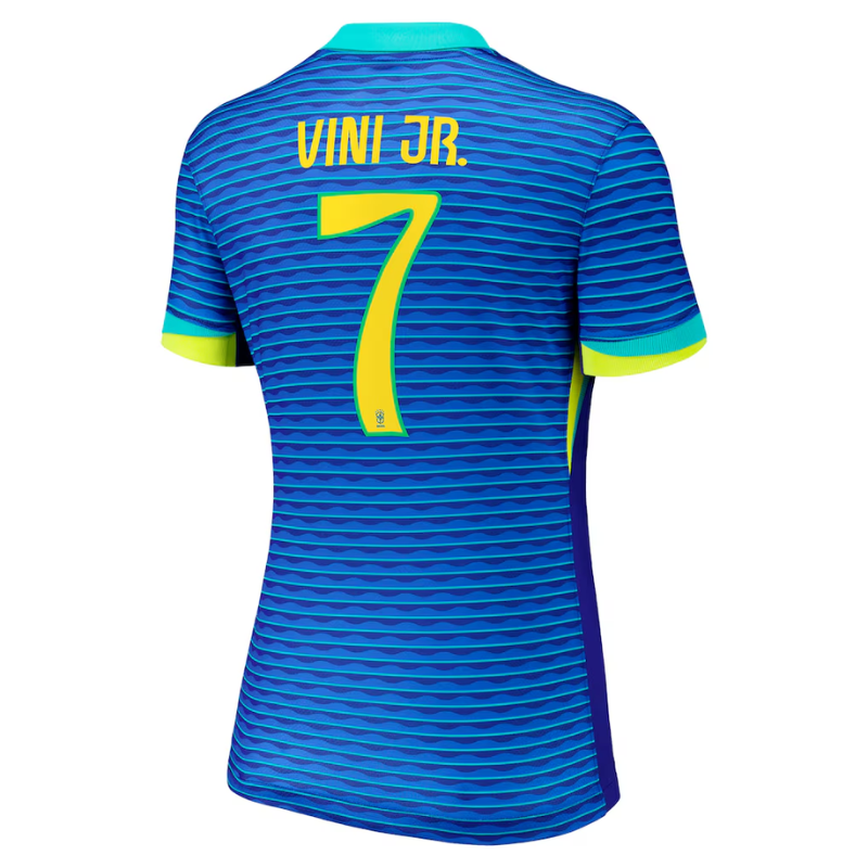 Vini Jr. Brazil National Team Nike Women's 2024 Away Jersey - Blue