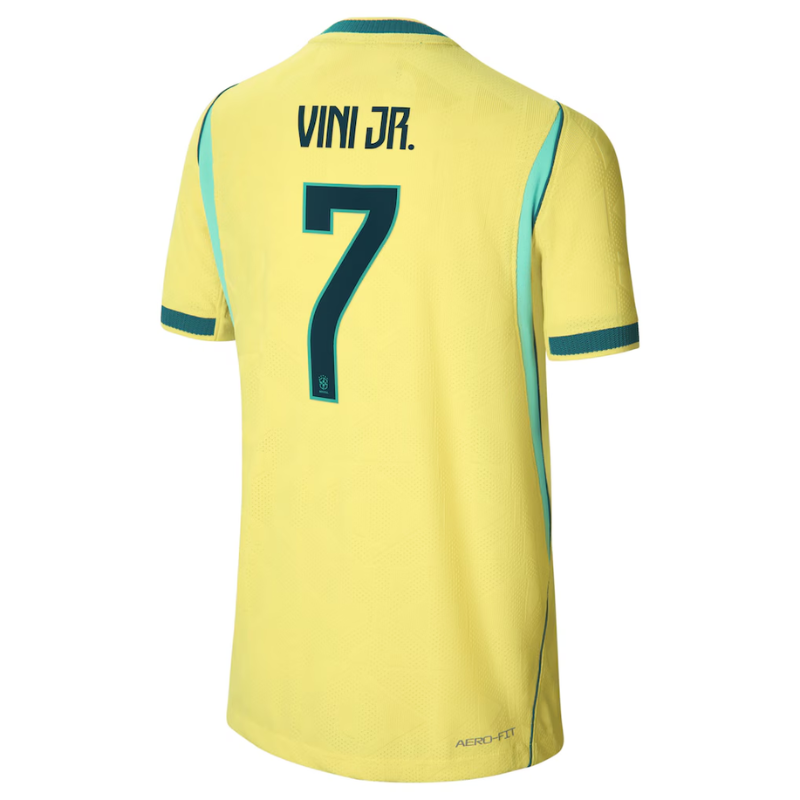 Vini Jr. Brazil National Team Nike 2026 Home Match Jersey - Yellow