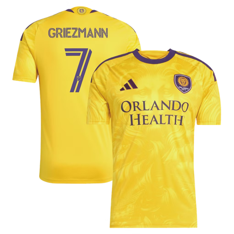 Yellow & Purple Performance Football Jersey – Premium Custom Soccer Shirt (Griezmann )