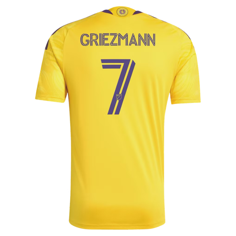 Yellow & Purple Performance Football Jersey – Premium Custom Soccer Shirt (Griezmann )