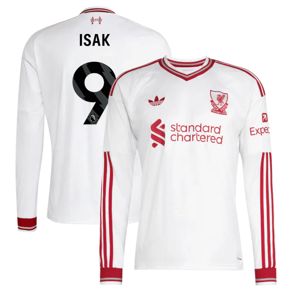adidas Alexander Isak Liverpool 2026/27 Away Replica Long Sleeve Jersey