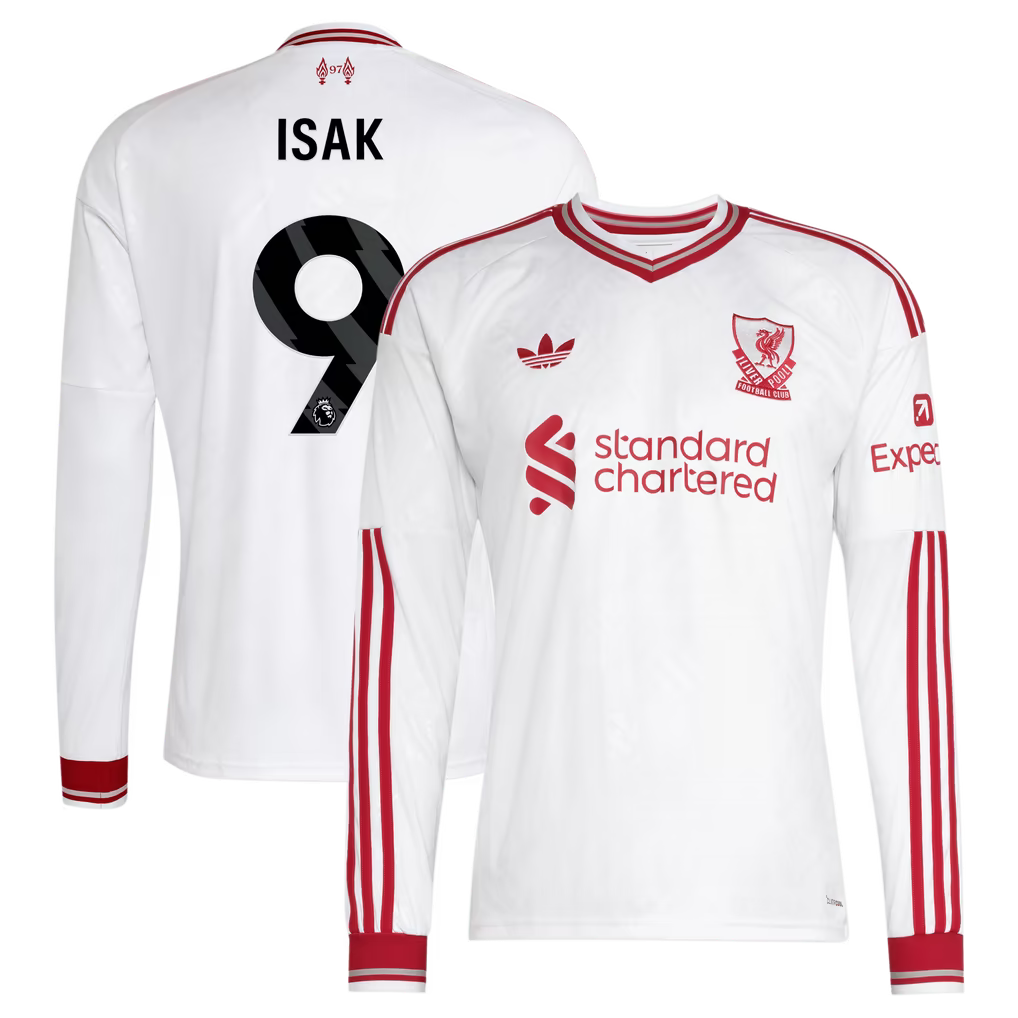 adidas Alexander Isak Liverpool 2026/27 Away Replica Long Sleeve Jersey