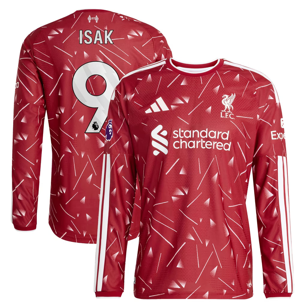 adidas Alexander Isak Liverpool 2026/27 Home Authentic Long Sleeve Jersey