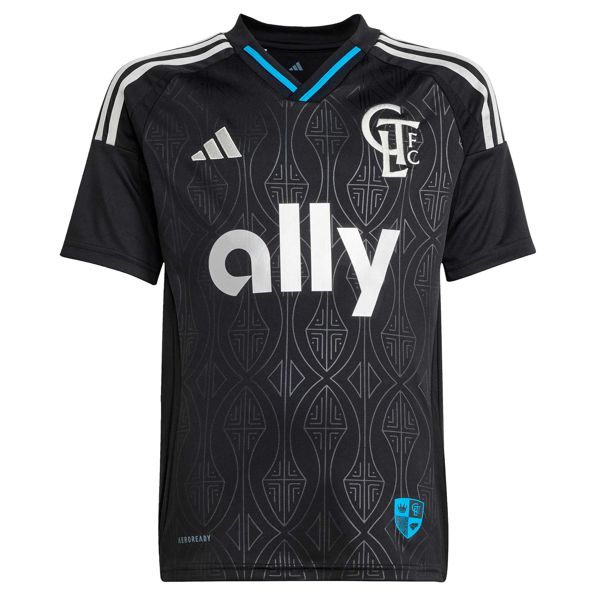 adidas Ashley Westwood Charlotte FC Youth 2025 Fortress Kit Replica Jersey